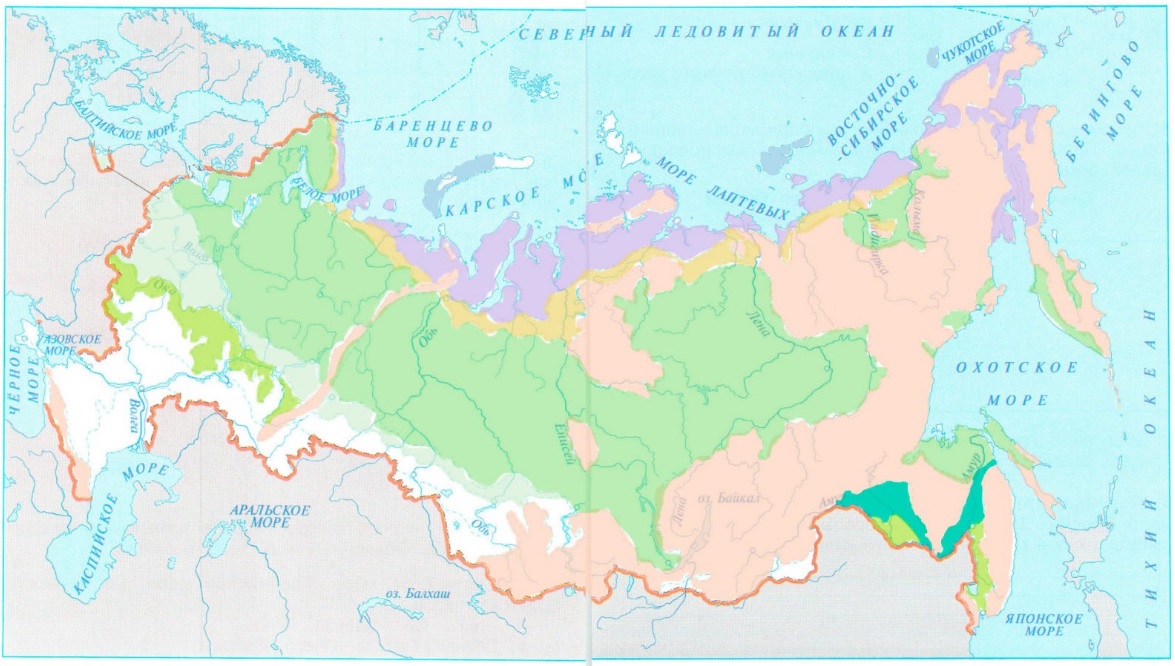 Карта россии 4 класс окружающий мир распечатать