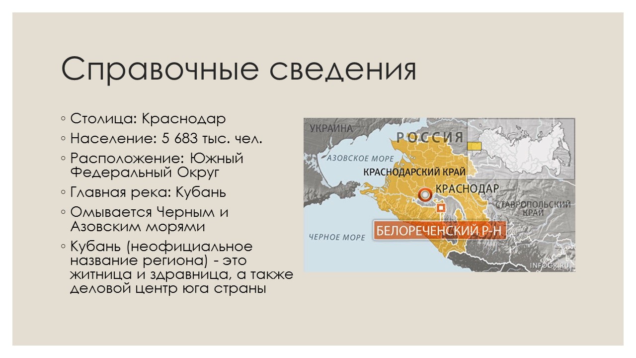 Проект экономика краснодарского края 3 класс окружающий мир готовый проект