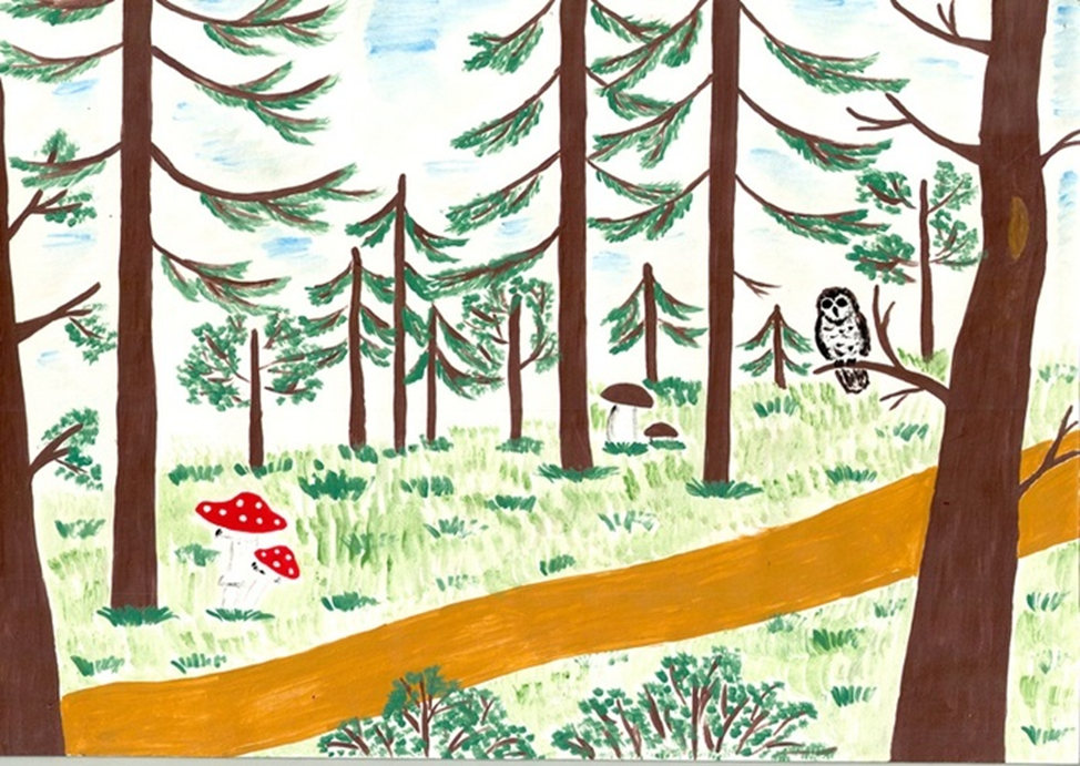 Лесьа. Рисунок леса. Рисование для детей лес. Рисование лес для дошкольников. Рисунок леса для детей.